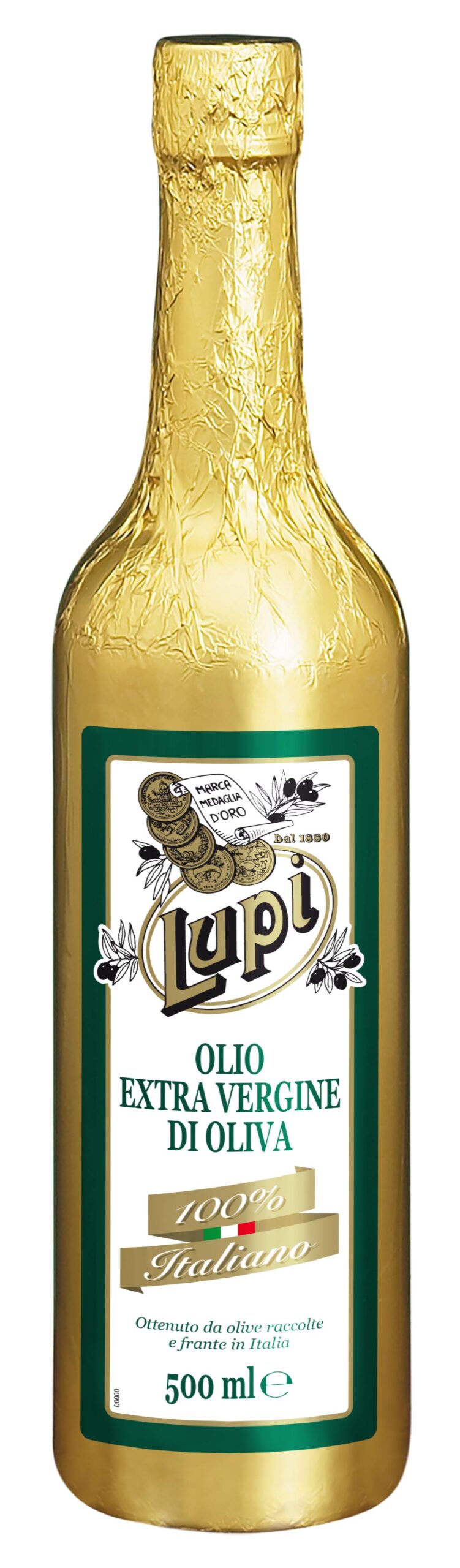 Olio Extra virgen 100% Italiano 500 ml Lupi Gold