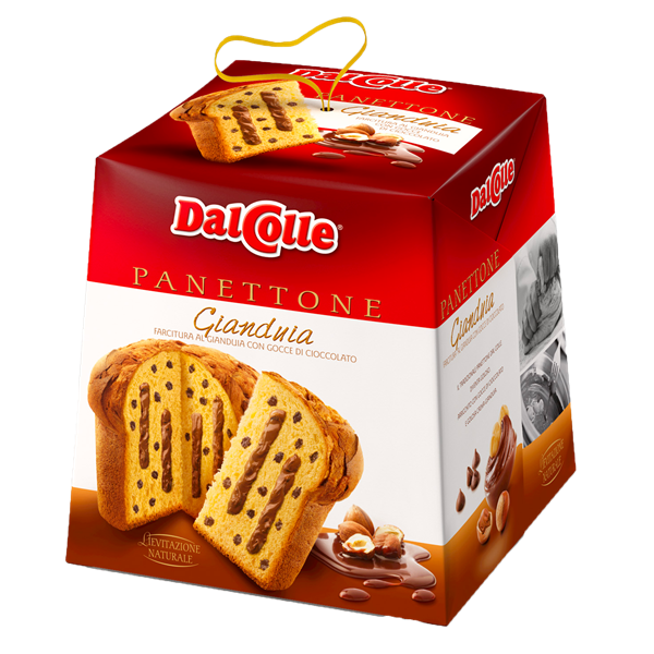 Panettone con gianduia 750 grs