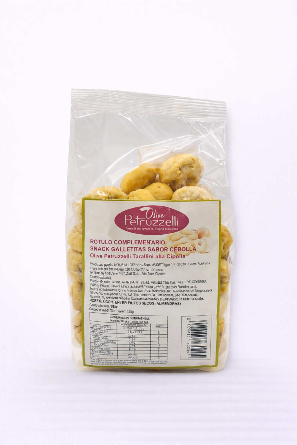 Tarallini a la cebolla 200grs Petruzzelli